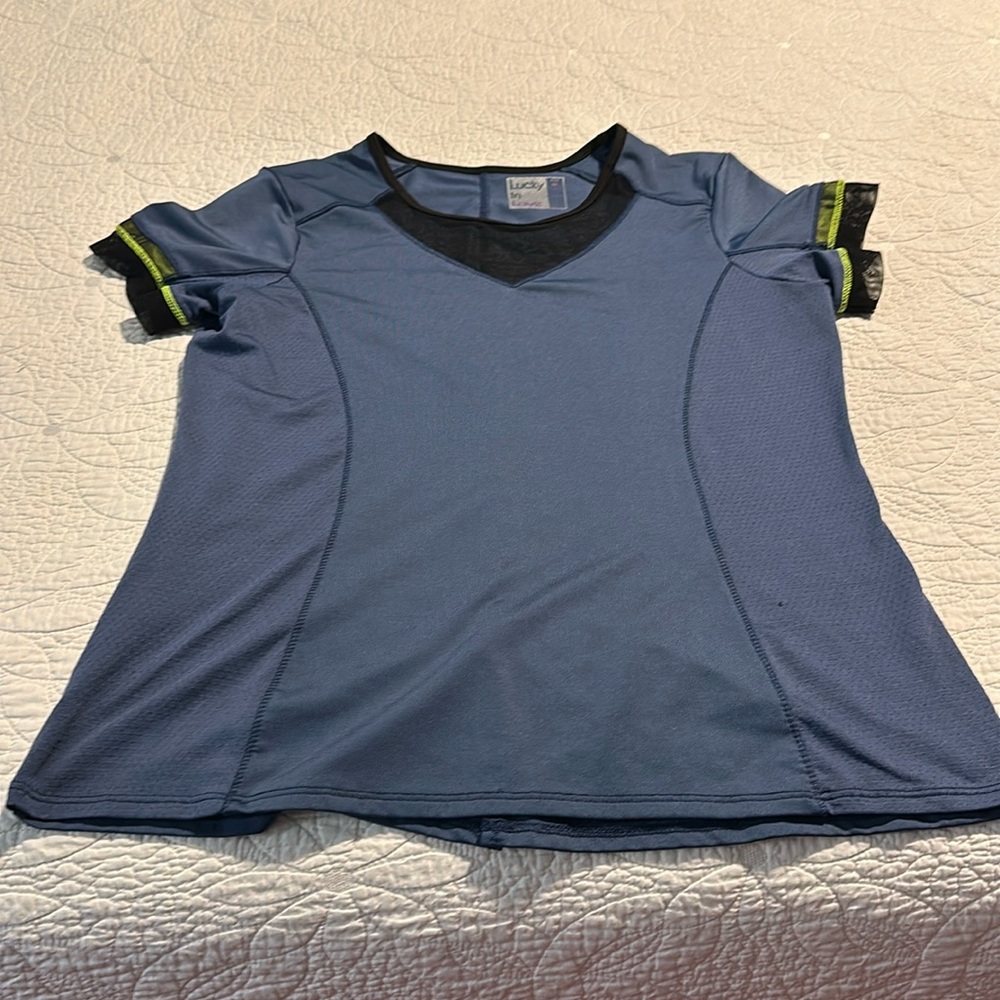 Lucky in Love Mesh detail Tshirt